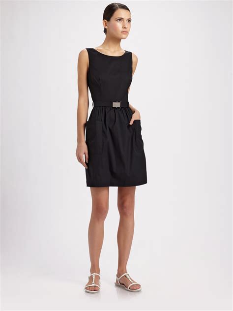 prada black dress mini|prada black dresses women.